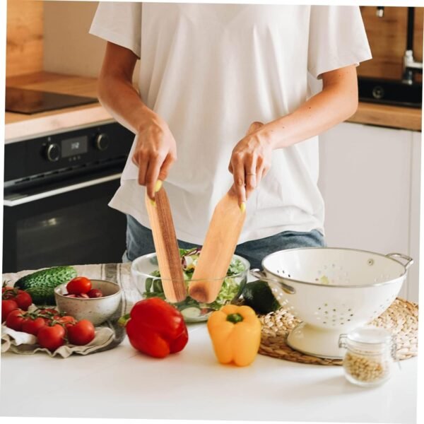 Kitchen Cooking Utensils Set, 5pcs Wooden Utensils - Image 2