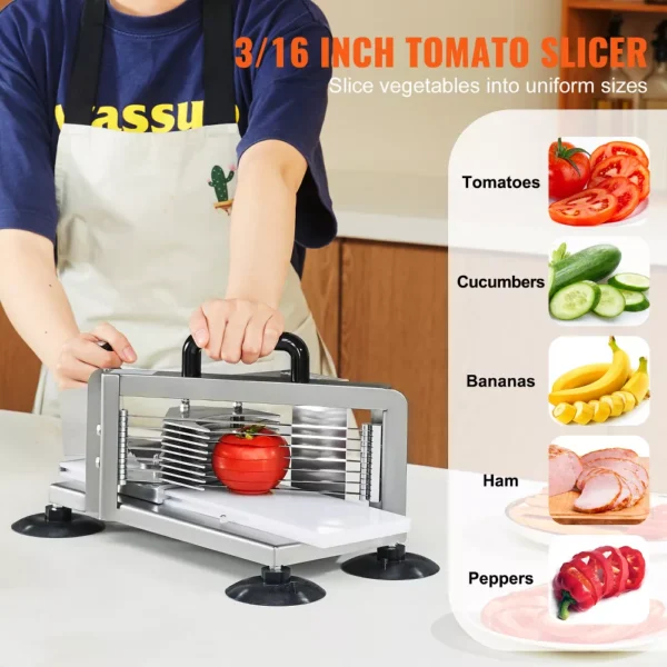 Tomato Slicer, 3/16 inch Stainless Steel Cutter - Image 2