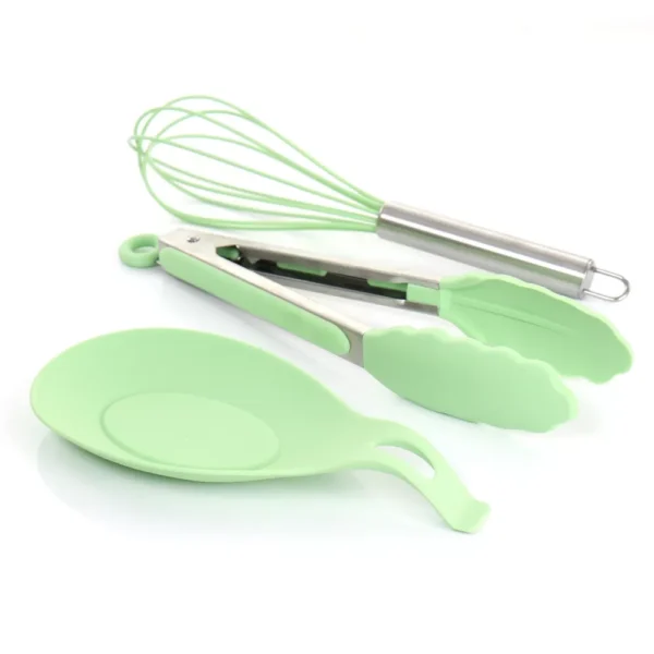 Mint Green Silicone Cooking Utensils, Set of 12 - Image 6