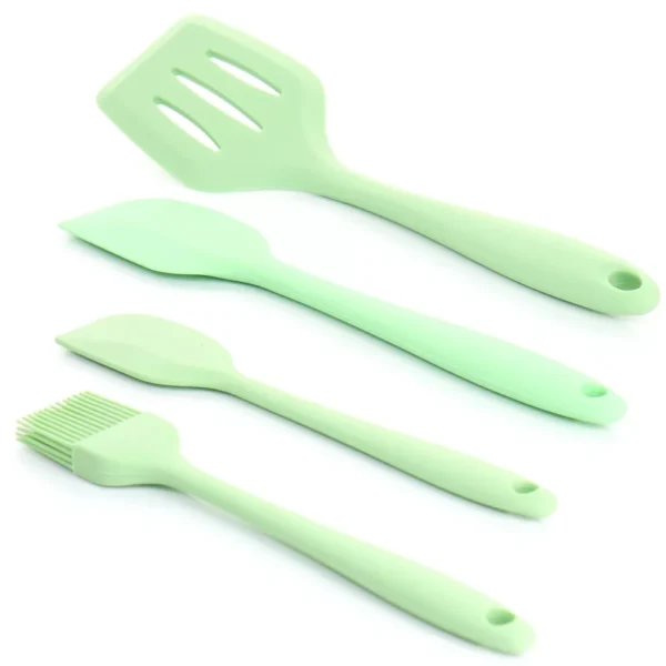 Mint Green Silicone Cooking Utensils, Set of 12 - Image 5